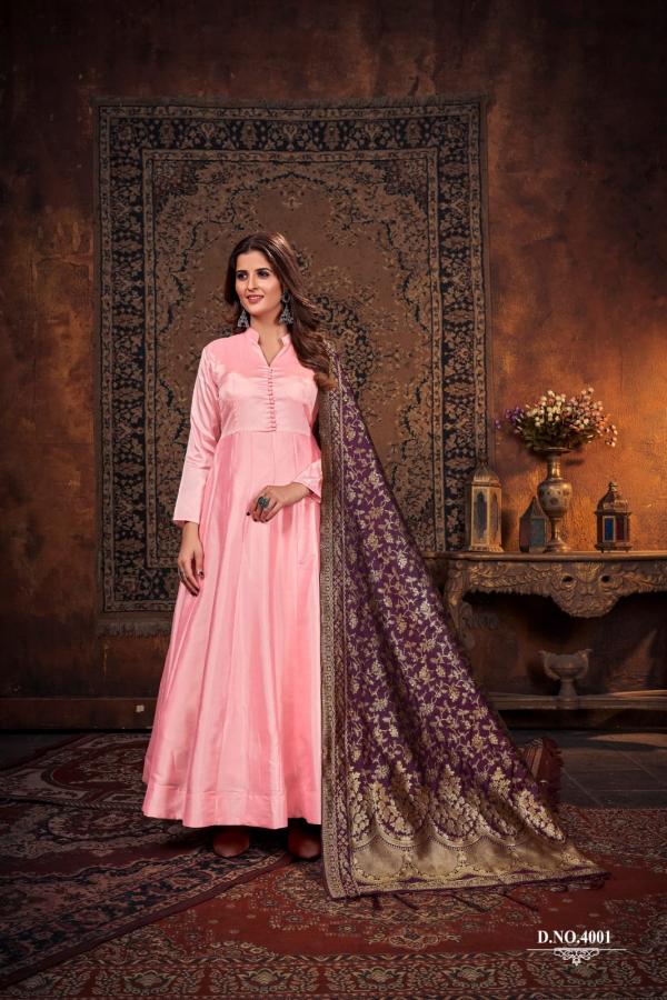 Karishma 4 Silk Wear Silk Designer Ready Made Gown Collection